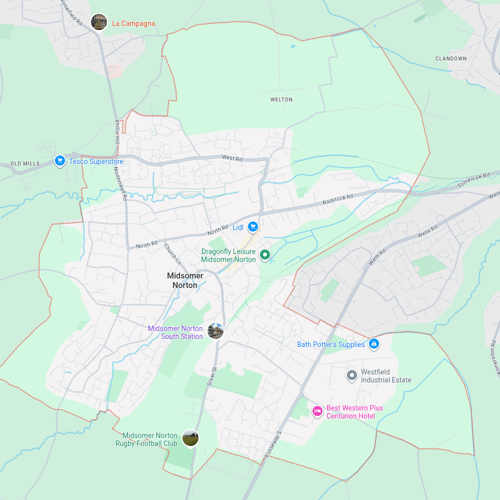 Map of Midsomer Norton